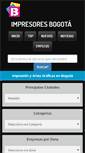 Mobile Screenshot of impresoresbogota.com