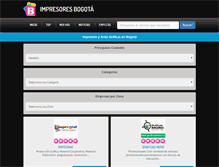 Tablet Screenshot of impresoresbogota.com